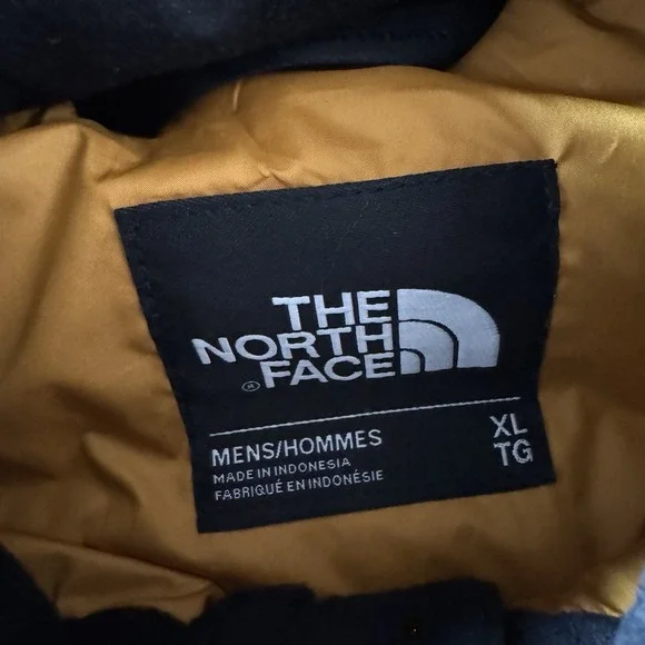 The North Face 550 Puffer Jacket Men's XL Brown Goose Down Pockets Utility Ski - Picture 6 of 15